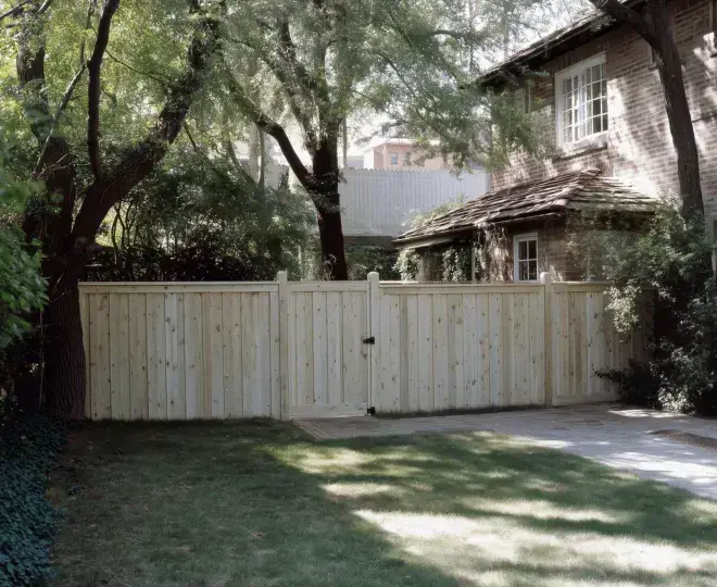 Newly installed Timber Fence in Caloundra